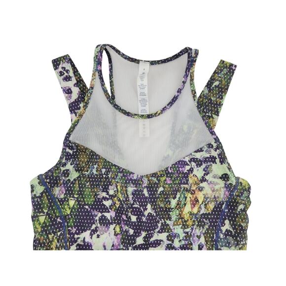 Lululemon‎ Running In The City Tank | Size 4 | Floral Print | Mesh Racerback Top - Picture 5 of 9